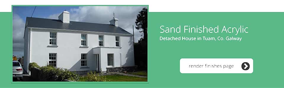 Detached House in Tuam, Co. Galway - Sand Finished Acrylic