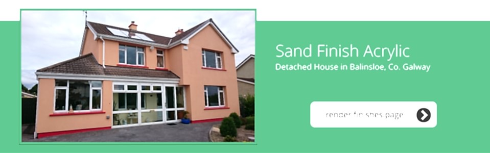 Detached House in Ballinsloe, Co. Galway - Sand Finish Acrylic