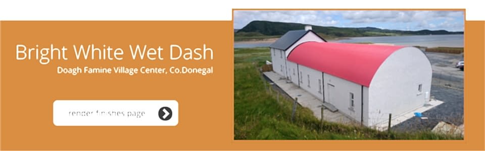 Doagh Famine Village Center, Co. Donegal - Bright White Wet Dash